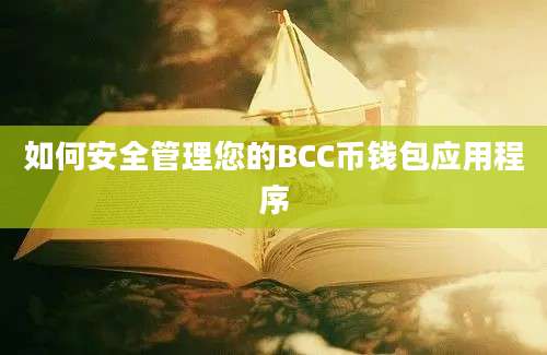 如何安全管理您的BCC币钱包应用程序