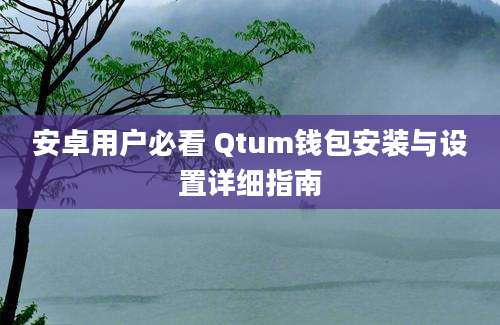 安卓用户必看 Qtum钱包安装与设置详细指南