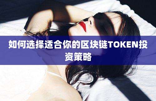 如何选择适合你的区块链TOKEN投资策略