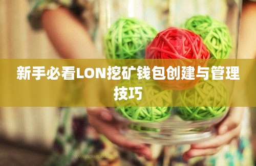 新手必看LON挖矿钱包创建与管理技巧