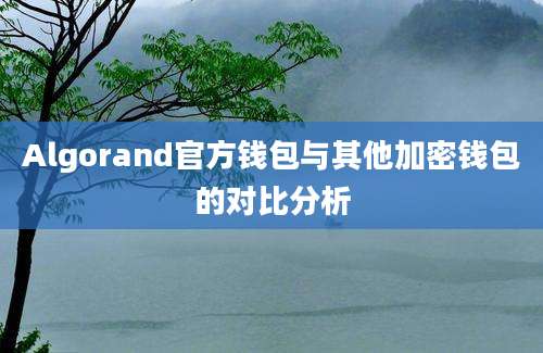 Algorand官方钱包与其他加密钱包的对比分析