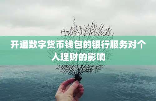 开通数字货币钱包的银行服务对个人理财的影响