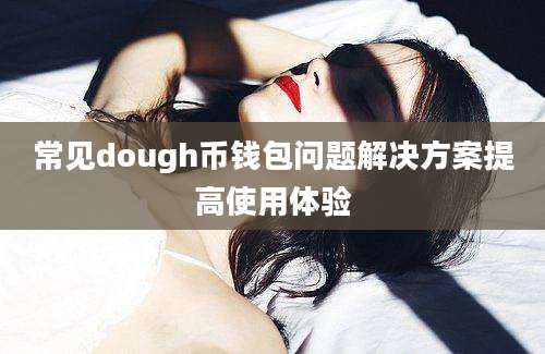 常见dough币钱包问题解决方案提高使用体验