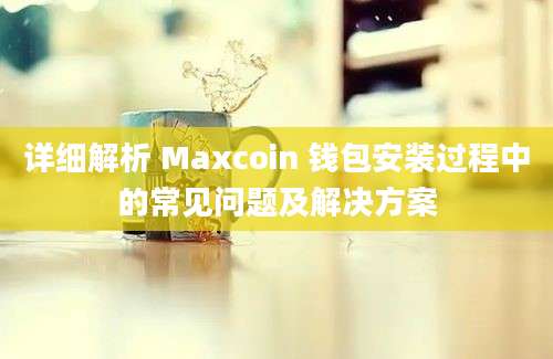 详细解析 Maxcoin 钱包安装过程中的常见问题及解决方案