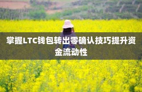 掌握LTC钱包转出零确认技巧提升资金流动性