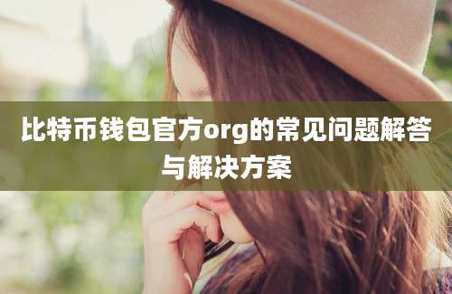 比特币钱包官方org的常见问题解答与解决方案