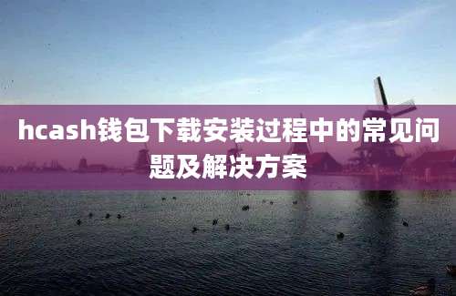 hcash钱包下载安装过程中的常见问题及解决方案